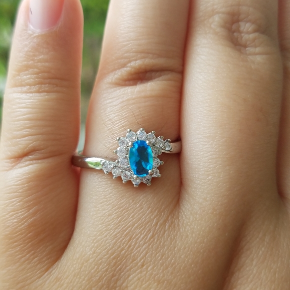 NEW! March (Aquamarine) Birthstone Silver … - Picture 4 of 10